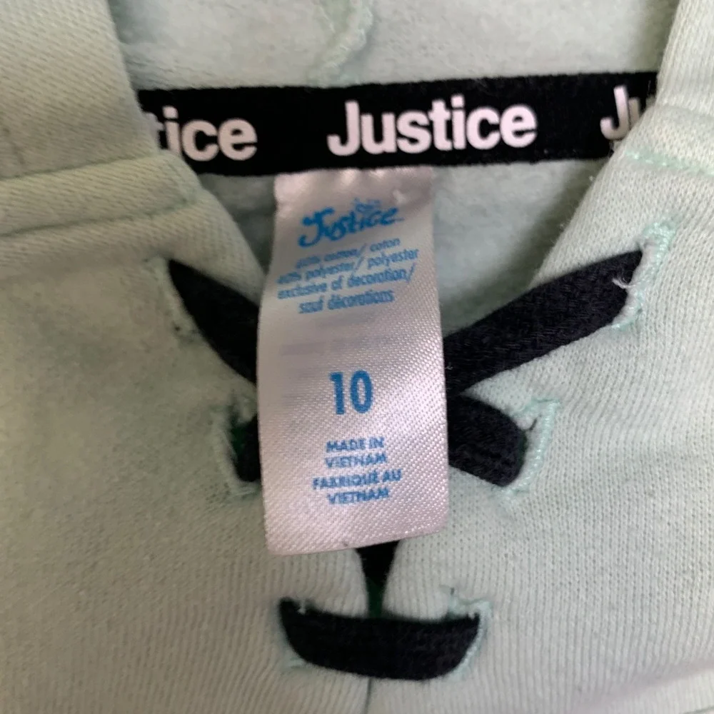 Justice cropped hoodie